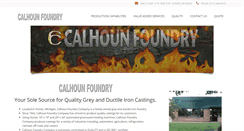Desktop Screenshot of calhounfoundry.com