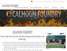 Tablet Screenshot of calhounfoundry.com